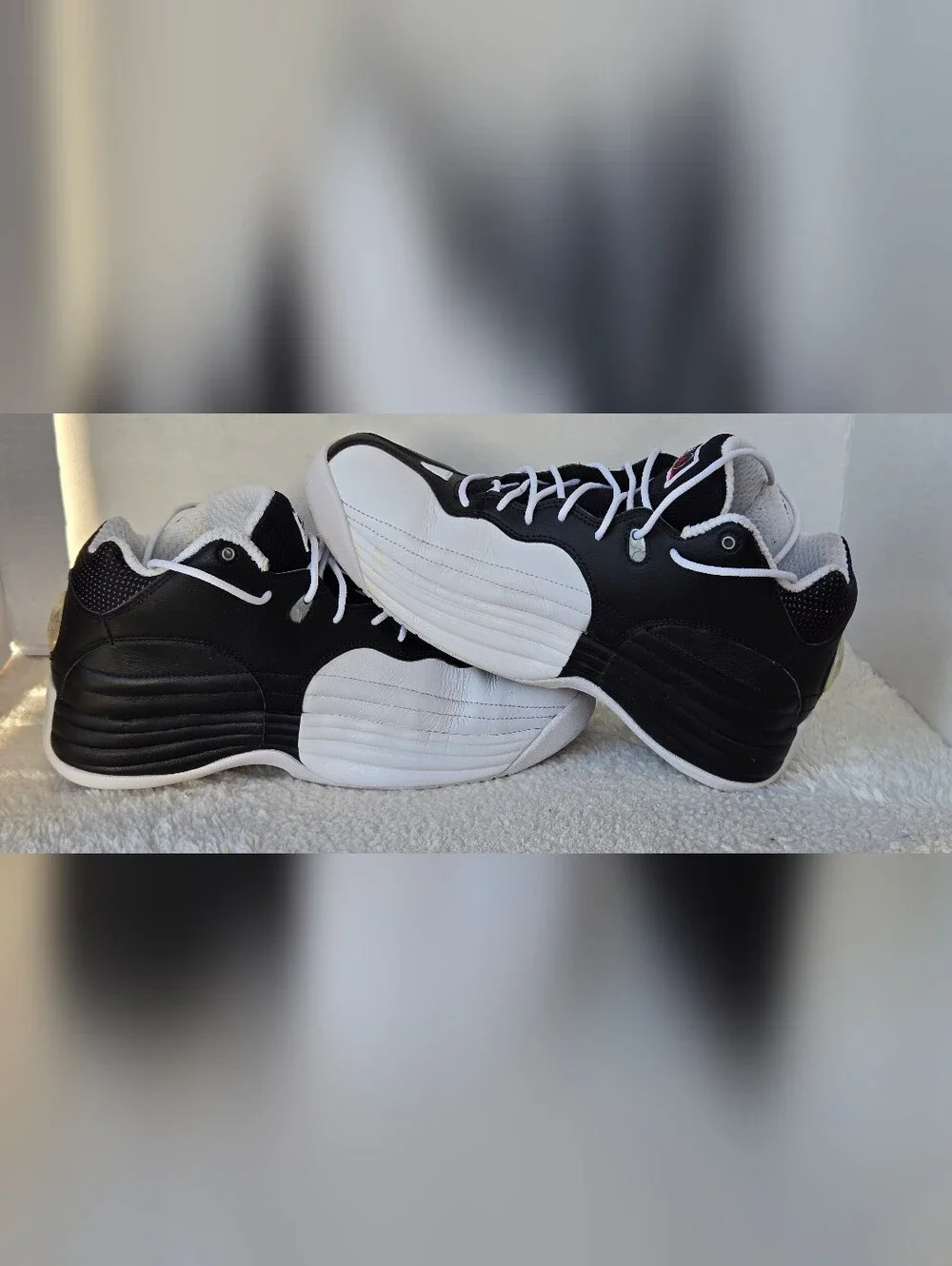 VNFS Nike Air Jordan Jumpman Team 1 Black White Red 644938-002 Size 9.5 OG Box